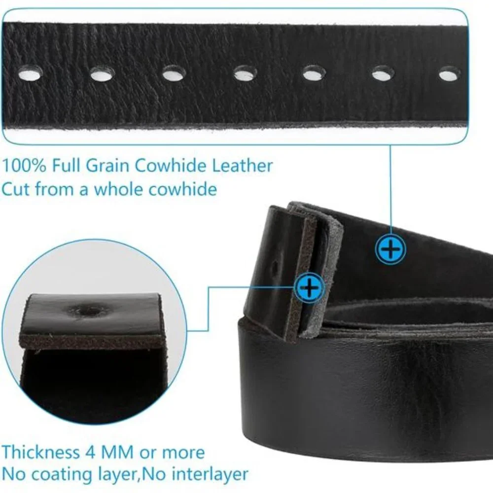 Men's Leather Belt, Black